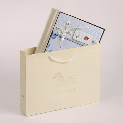 Постельное белье Arya Home "Miray", 1.5-спальный, сатин, печатное (8680943079077)