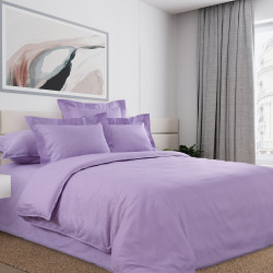Постельное белье Королевское искушение (Текс-Дизайн) &quot;Лавандовый чизкейк&quot;, семейный, страйп-сатин, на молнии (LK6326ZЯ1600)