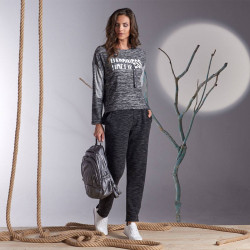 Пижама Arya Женская Печатная с Брюками 20261 M