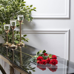 Искусственный цветок Arya 62 см x 9 шт Cameo Rose Красный