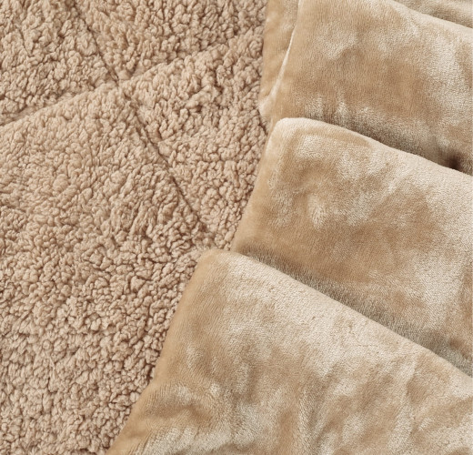 Покрывало Arya Home "Leron", 230x250, шерпа (8680943220059)