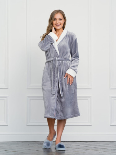 Халат женский Arya Home "Gris", S, полиэстер (8680943113153)