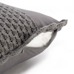 Подушка декоративная Arya Home "Doria", 45x45, акрил, без наполнителя, на молнии (8680943054005)