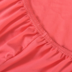 Простыня Текс-Дизайн &quot;Коралловый&quot;, 200x200, трикотаж, на резинке (ш200200корал)