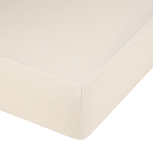 Простыня Valtery "PT krem", 200x200, трикотаж, на резинке (PT krem-1785)