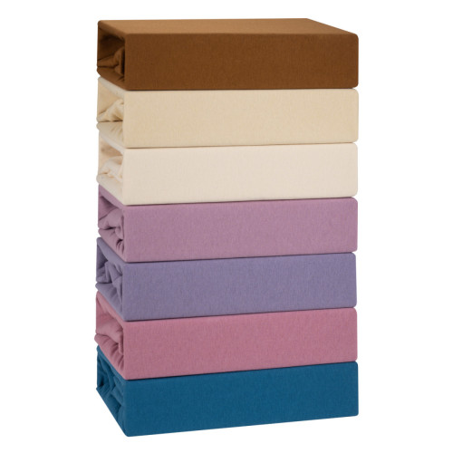 Простыня Valtery "PT krem", 200x200, трикотаж, на резинке (PT krem-1785)