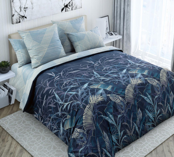 Покрывало Королевское искушение (Текс-Дизайн) "Контур 3", 140x210, перкаль, стеганое (П140210Конт)