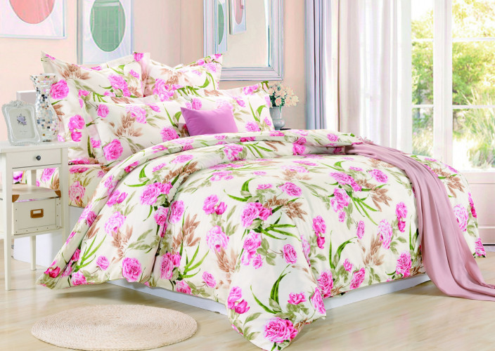 Постельное белье Valtery "C-197", 1.5-спальный, сатин (C-197-1249)