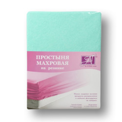 Простыня AlViTek (АльВиТек), 160x200, махровая ткань, на резинке (ПМР-МЕ-160)