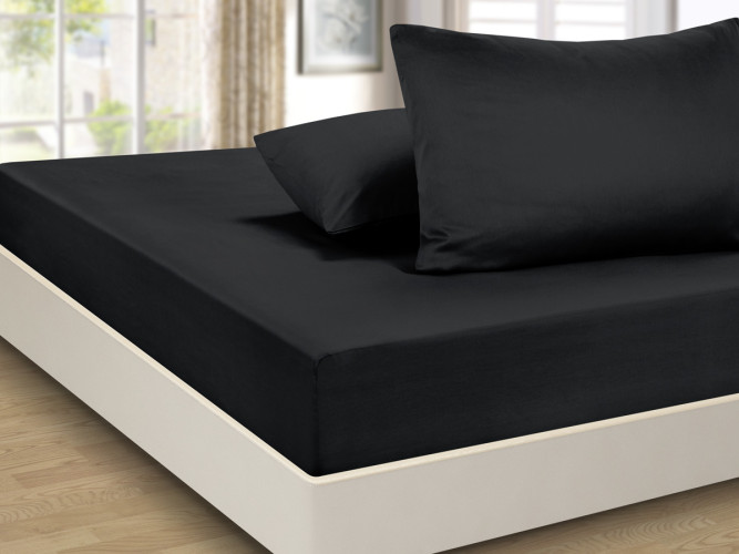 Простыня Valtery "PRC-R-45", 90x200, сатин, на резинке (PRC-R-45-1783)