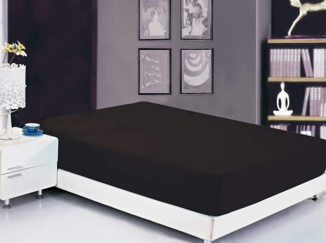 Простыня Valtery "PRC-R-45", 90x200, сатин, на резинке (PRC-R-45-1783)