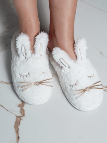 Тапочки Arya Женские Bunny, 39 Белый