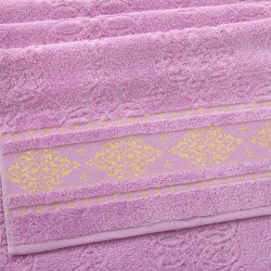Полотенце Comfort Life (Текс-Дизайн) "Роскошь легкий розовый", для ванной, 50x90, махровая ткань (РсшЛр5090500)