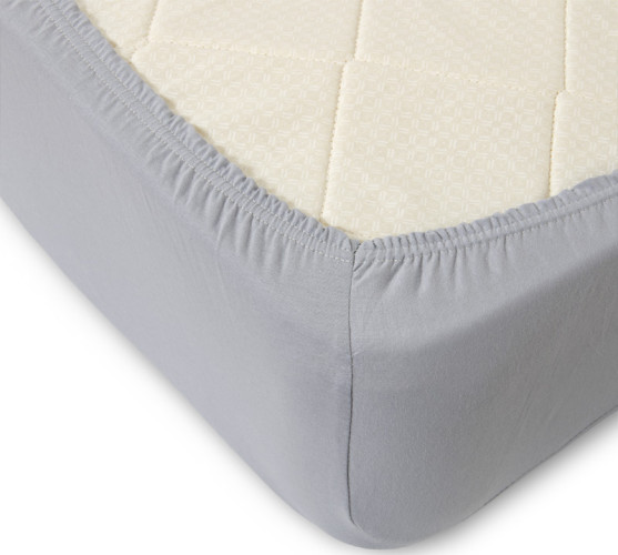 Простыня Текс-Дизайн "Серый", 90x200, трикотаж, на резинке (ш90200сер)