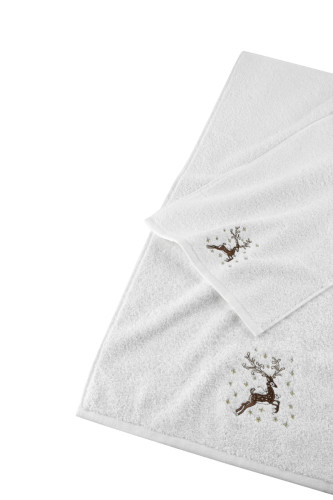 Полотенце Arya Home "Happy Deer", 30x50, хлопок (8680943224743)