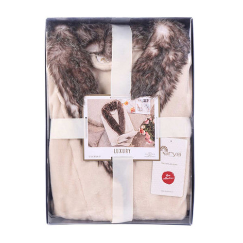 Халат женский Arya Home "Luxury", XL, велюр (8680943084651)