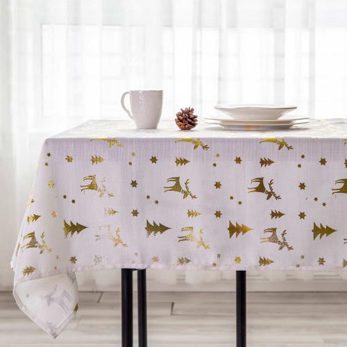 Скатерть Arya Home "New Year", 140x140, полиэстер (8680943094254)