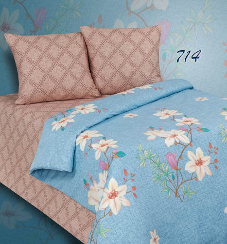 Постельное белье AlViTek (АльВиТек) "714-ПА", 1.5-спальный, поплин (АльВиТек-ПA-1-714)