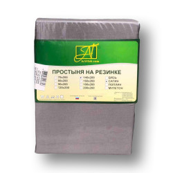 Простыня AlViTek (АльВиТек), 140x200, сатин, на резинке (ПР-СО-Р-140-ТСЕР)