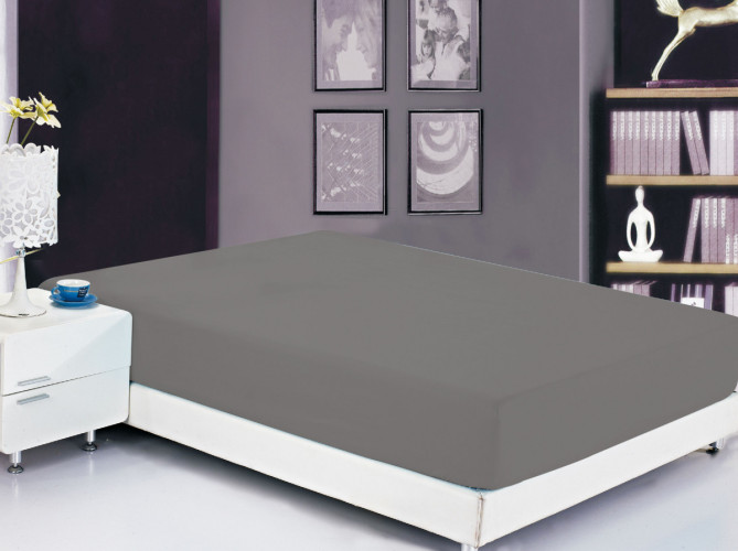 Простыня Valtery "PRC-R-46", 180x200, сатин, на резинке (PRC-R-46-1475)