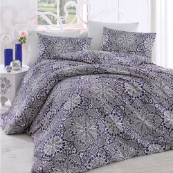Постельное белье Arya Home "Rozi", семейный, ранфорс, печатное (8680943061799)