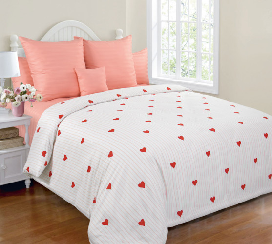 Постельное белье Королевское искушение (Текс-Дизайн) "Симпатия 5", 2-спальный, страйп-сатин, на молнии (3339НZ206575)