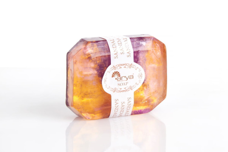 Мыло Arya Глицериновое с Минералами Arya Сандаловое дерево 100г Фиолетовый