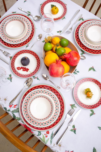 Скатерть Arya Home "Fleur", 140x140, полиэстер (8680943110640)