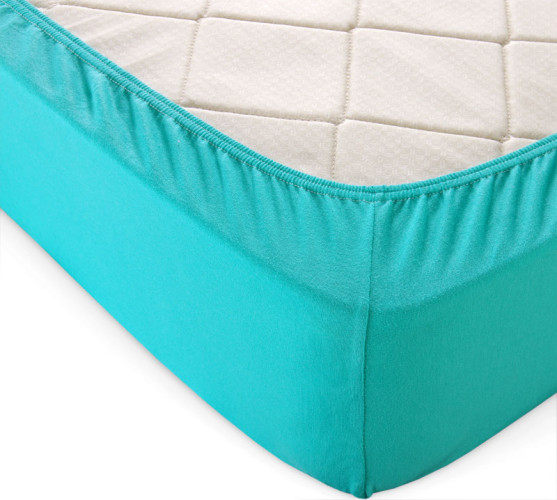 Простыня Текс-Дизайн "Ментол", 200x200, трикотаж, на резинке (ш200200менто)