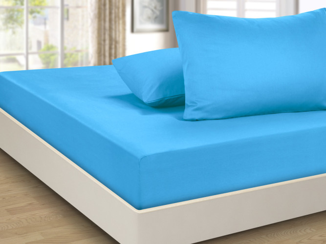 Простыня Valtery "PRC-R-14", 180x200, сатин, на резинке (PRC-R-14-1475)