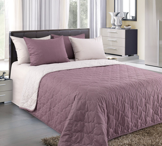 Покрывало Королевское искушение (Текс-Дизайн) "Шоколадный крем", 140x210, перкаль, стеганое (П140210ШокКр)