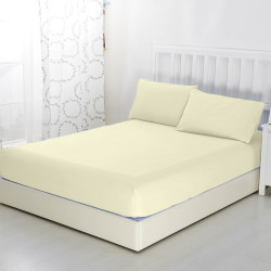 Простыня Текс-Дизайн &quot;Молочный&quot;, 200x200, трикотаж, на резинке (ш200200молок)