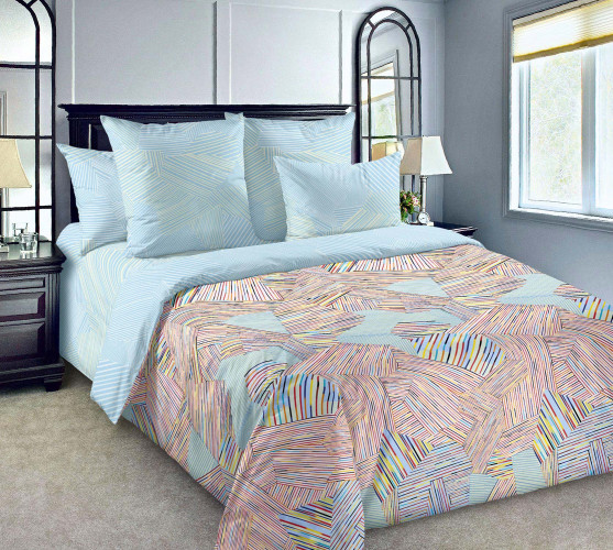 Постельное белье Белиссимо (Текс-Дизайн) "Рэнделл 1", евро, поплин (4150ЛН661121)