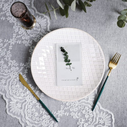 Набор тарелок Arya Diamond с фактурным рисунком 4 пр. 22,0x2,2x13,0 см Бежевый