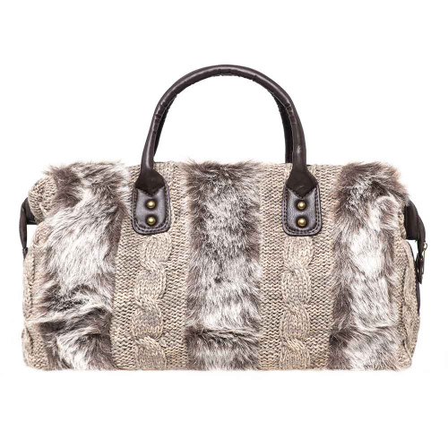 Сумка женская Arya с мехом 40x14x27 Anna