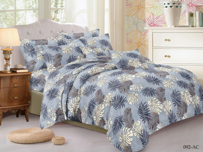 Постельное белье Cleo "Art Color 092-AC", 1.5-спальный, полисатин (15/092-AC)