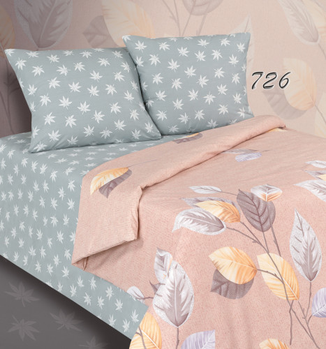 Постельное белье AlViTek (АльВиТек) "726-ПА", 1.5-спальный, поплин (АльВиТек-ПA-1-726)