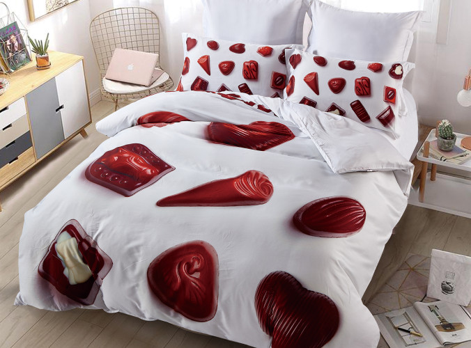 Постельное белье Tango (Танго) "Cristelle", 3D, евро, сатин (CD06-07 код1067)