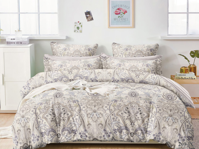 Постельное белье Cleo "Pure Cotton 269-PC", 1.5-спальный, поплин (15/269-PC)