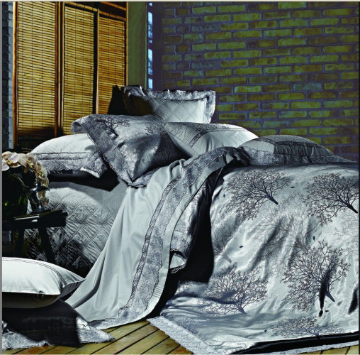 Постельное белье Фамилье "TJ-10", 2-спальный, сатин (TJ-10-1251)