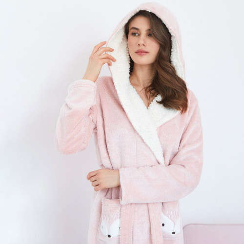 Халат женский Arya Home "Ambra", M, велсофт (8680943083708)