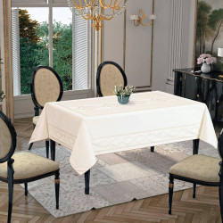 Скатерть Arya Home &quot;Snow&quot;, 160x220, жаккард (8680943025050)