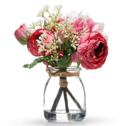 Искусственные цветы Arya в вазе Panterre Розовый