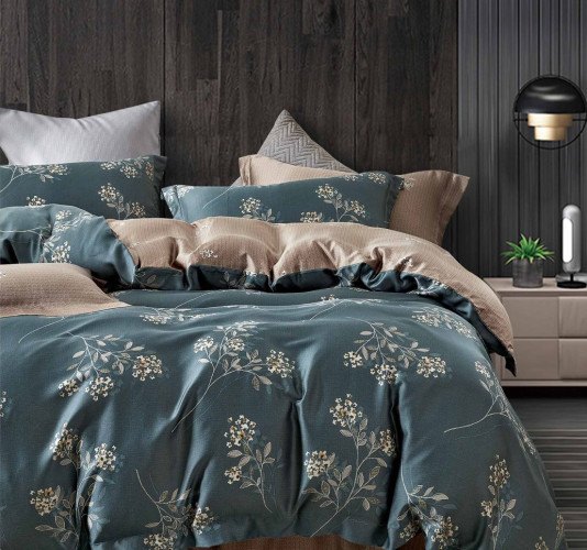 Постельное белье Фамилье "TP-76", 2-спальный, тенсел (TP-76-1251)