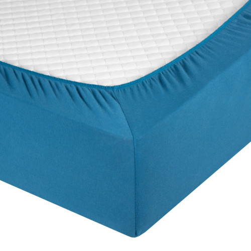 Простыня Valtery "PT indigo", 160x200, трикотаж, на резинке (PT indigo-1784)