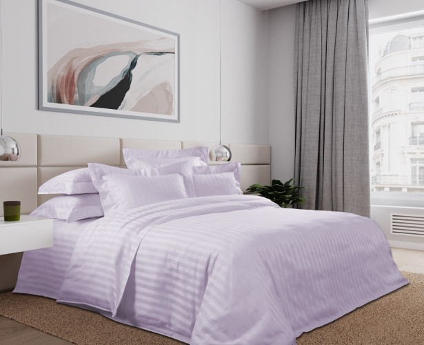 Постельное белье Legends (Текс-Дизайн) "Панна-котта", евро макси, страйп-сатин, на молнии (8326WЯ1715)