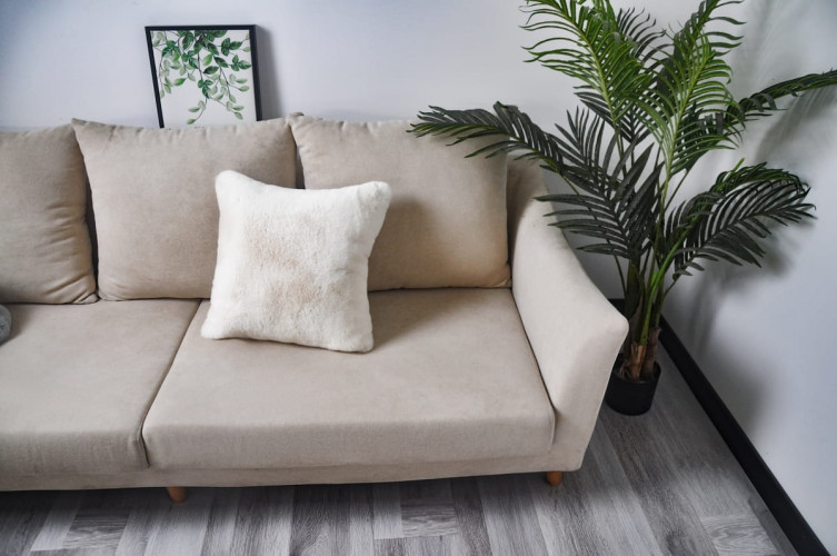 Наволочка {Для дома,Декоративное} Arya Home "Atlas", 45x45, искусственный мех (8680943214294)