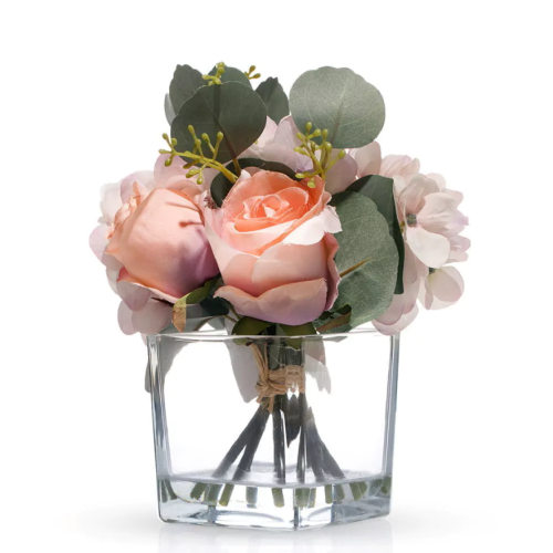 Искусственные цветы Arya в вазе Bouquet Розовый