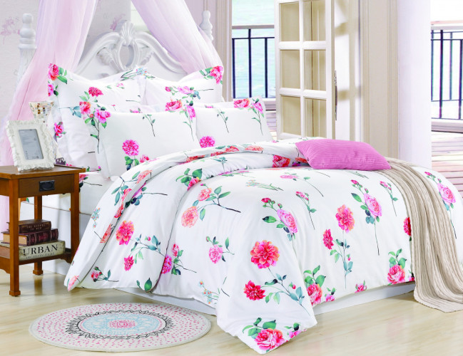 Постельное белье Valtery "C-196", 2-спальный, сатин (C-196-1251)