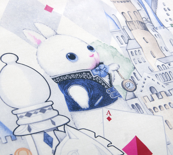 Постельное белье Королевское искушение (Текс-Дизайн) "Зазеркалье 1", семейный, перкаль (6250ПН209751)